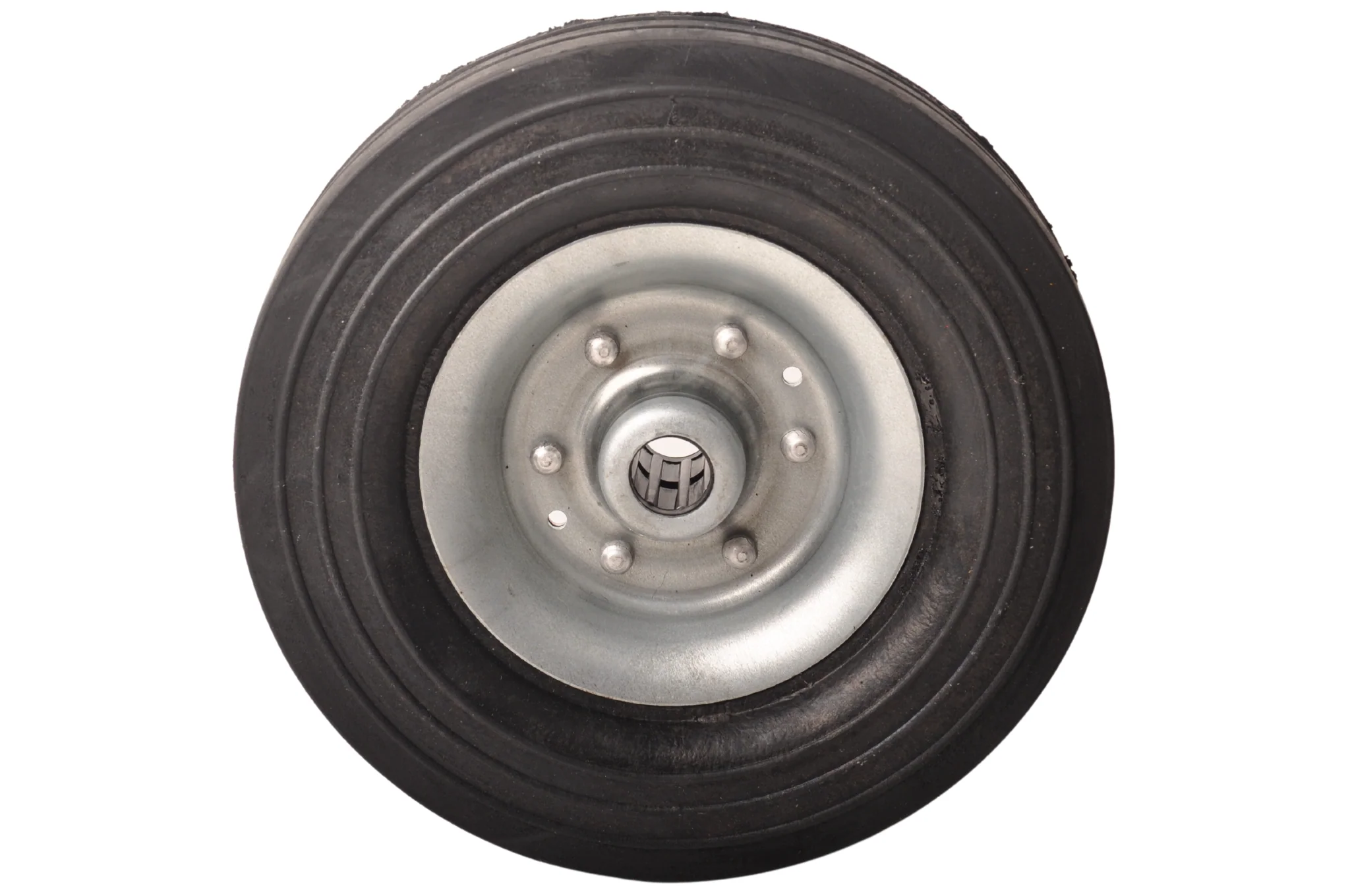 Knott los wiel voor neuswiel 225 x 70 mm - massief rubberen wiel met stalen velg - Image 3