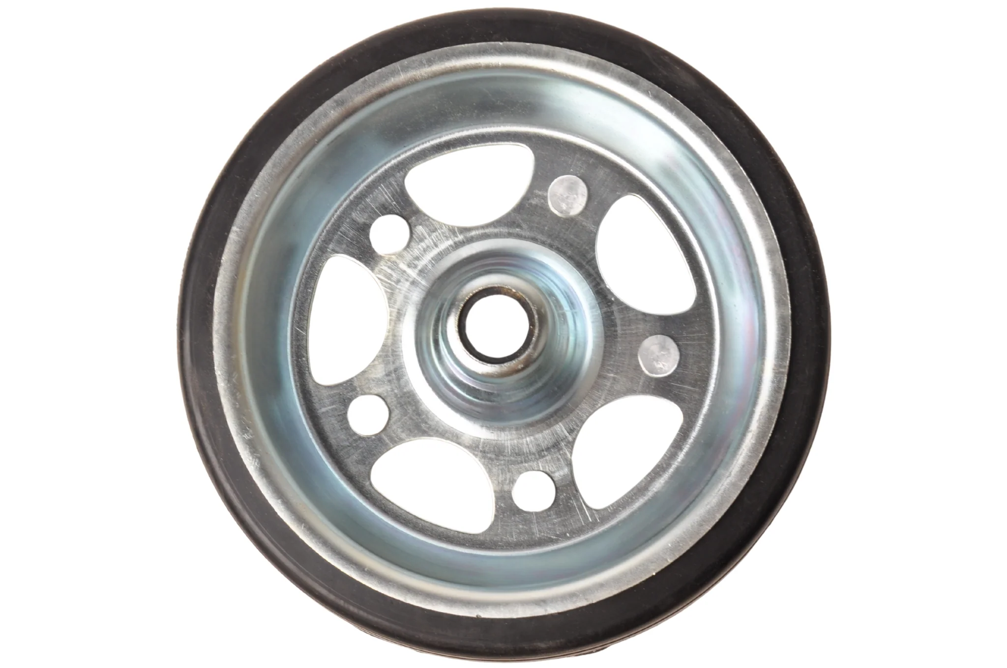 230x80 mm wiel met stalen velg voor neuswiel - 20 mm naafdiameter - 500 kg draagvermogen - Image 3