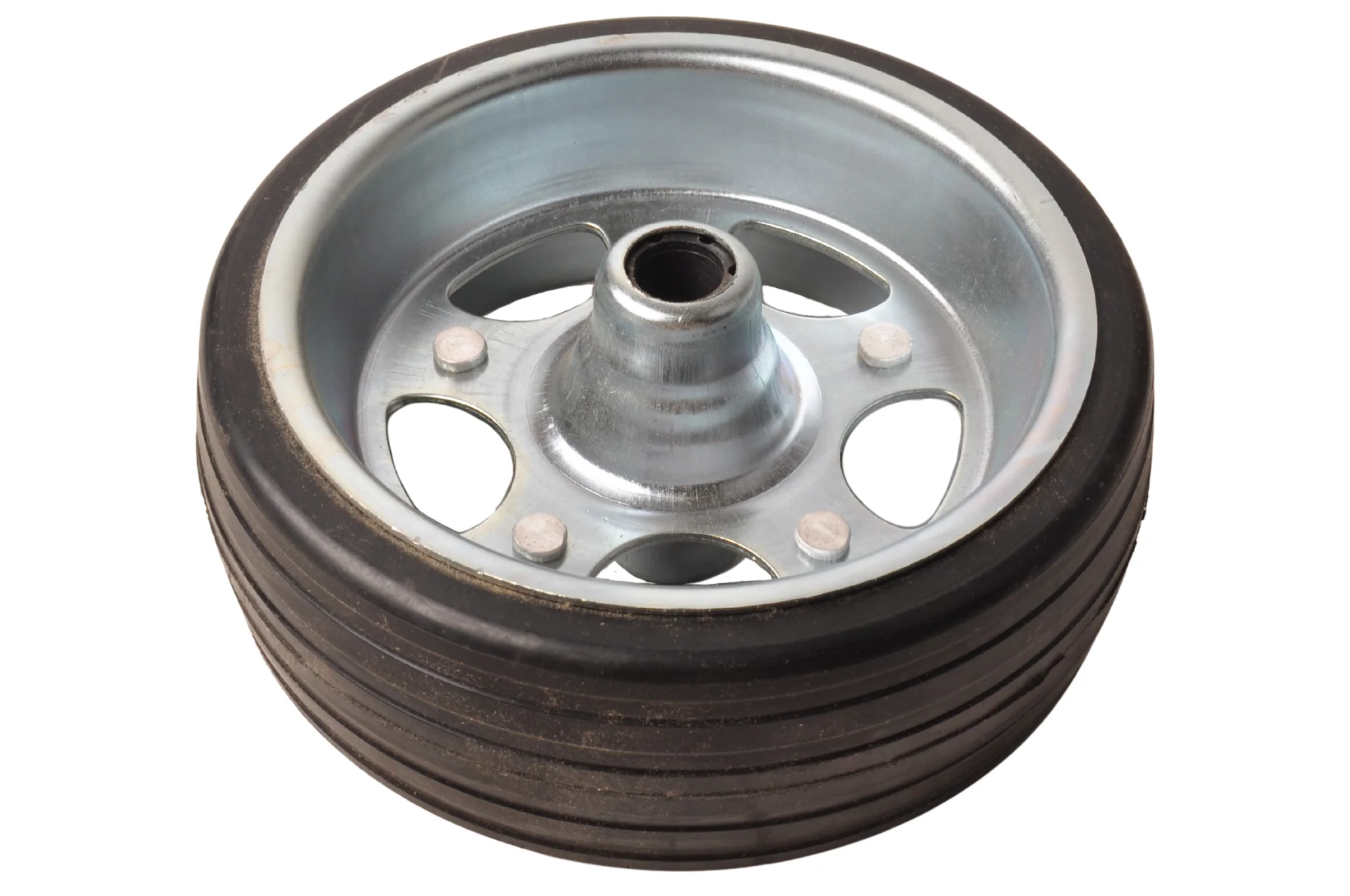 230x80 mm wiel met stalen velg voor neuswiel - 20 mm naafdiameter - 500 kg draagvermogen - Image 5