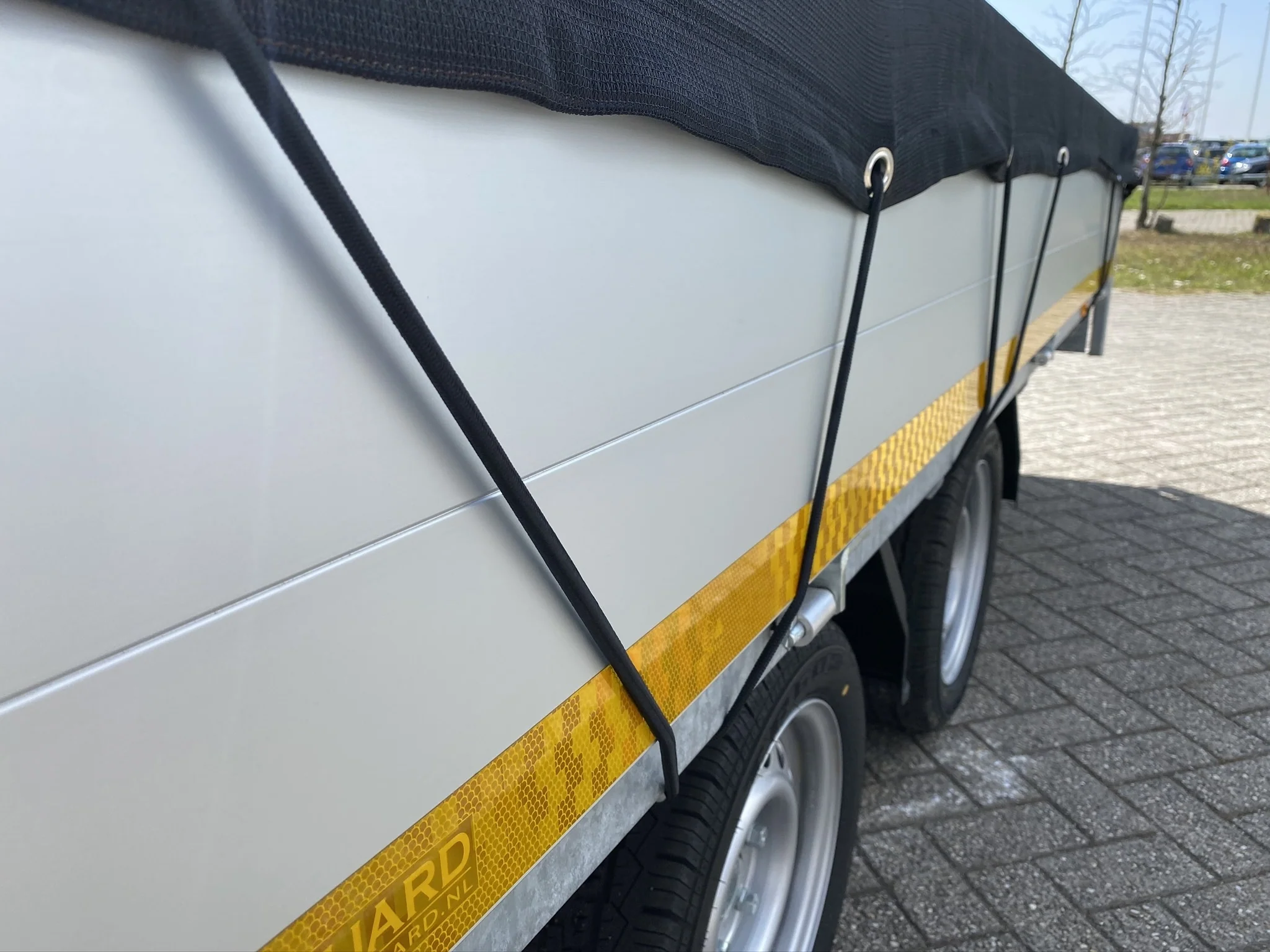 Premium aanhangernet - gaasnet - 400x220 cm - inclusief elastiek rondom - UV bestendig - Image 8