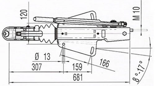 AL-KO oplooprem aanhanger - 161S - maximaal trekvermogen: 1600 kg - V-dissel aansluiting - incl. neuswielconsole - Image 9