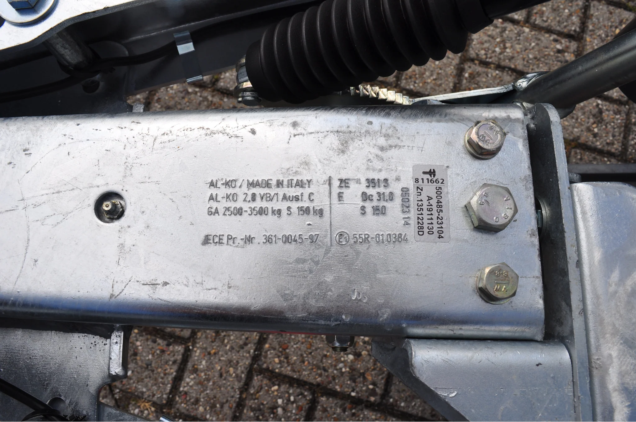 AL-KO oplooprem aanhanger - 2,8VB/1-C - maximaal trekvermogen: 3500 kg - aansluiting koker: 120 mm - incl. neuswielconsole - Image 4