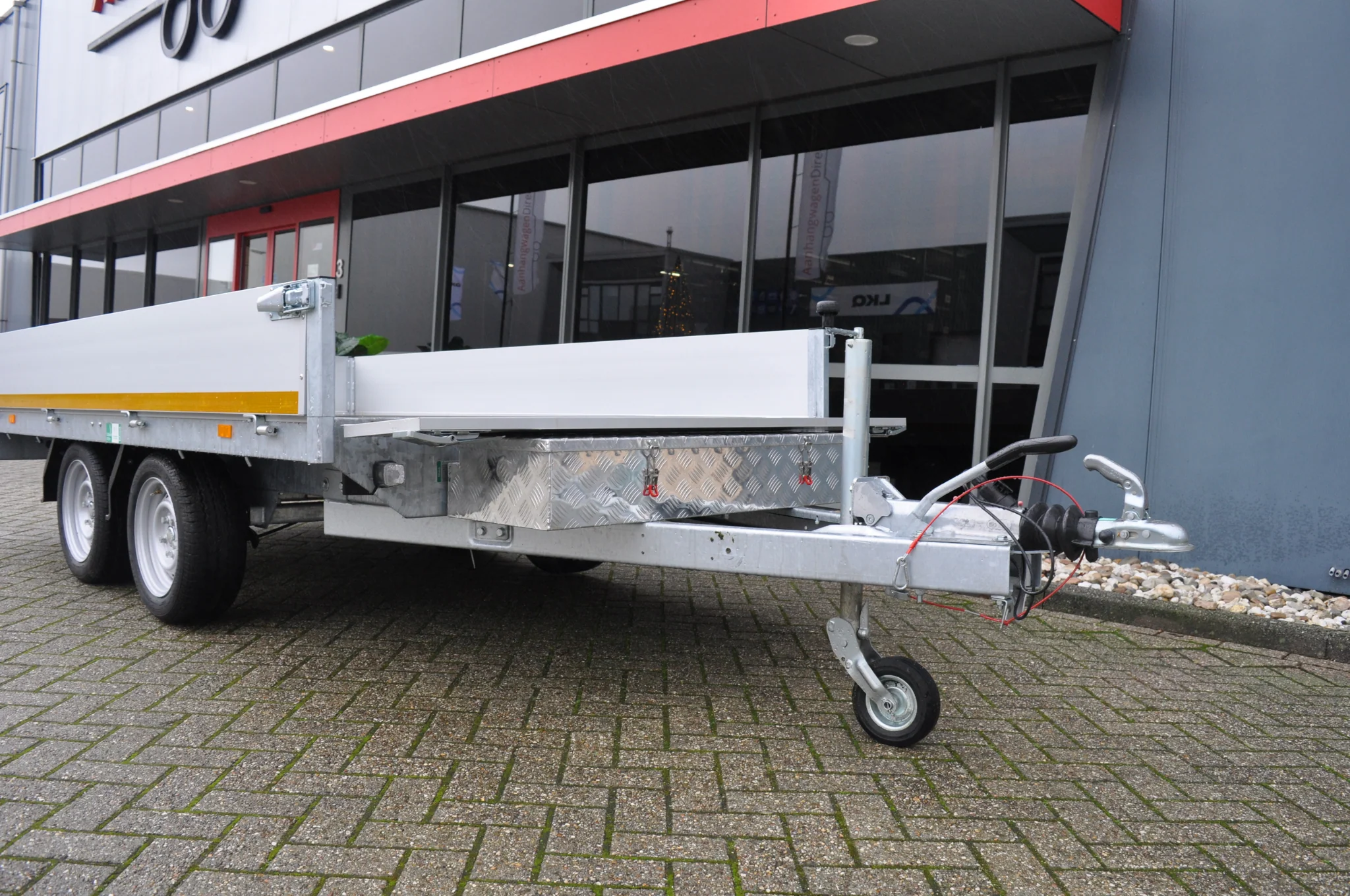 Aluminium disselkist 1200x380x195 mm - 2,5 mm wanddikte - ideaal voor plateauwagens en autotransporters - water- en stofdicht - incl. spansluiting - Image 3