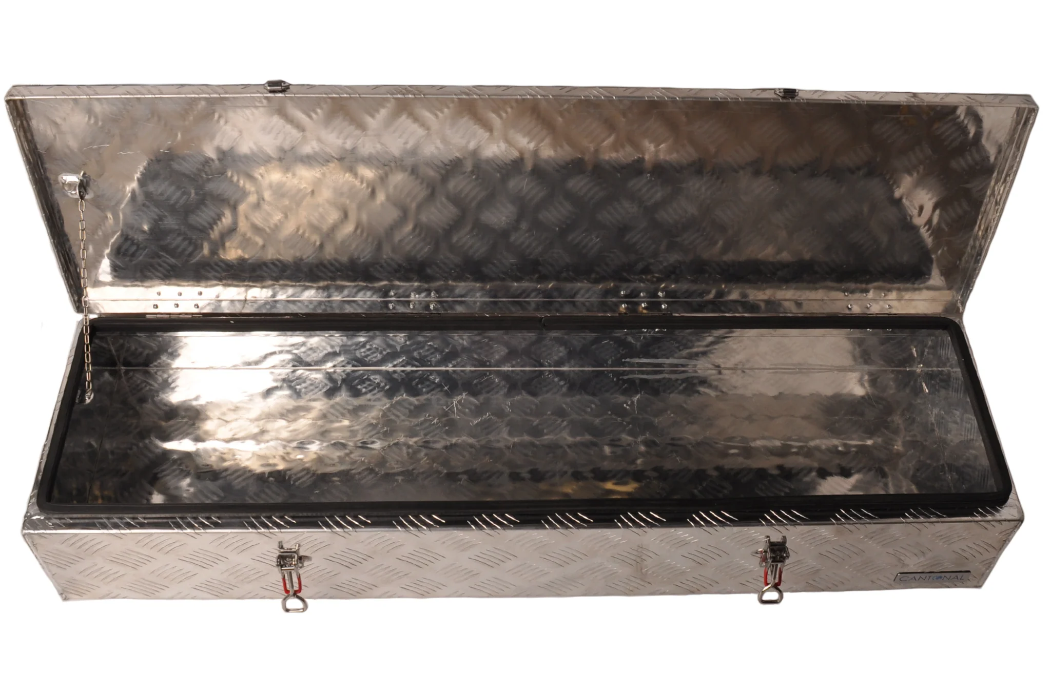 Aluminium disselkist 1200x380x195 mm - 2,5 mm wanddikte - ideaal voor plateauwagens en autotransporters - water- en stofdicht - incl. spansluiting - Image 5