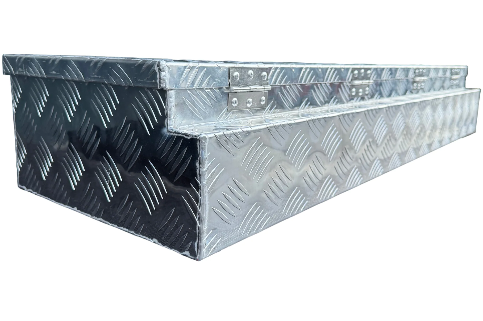 Aluminium disselkist 1200x380x195 mm - 2,5 mm wanddikte - ideaal voor plateauwagens en autotransporters - water- en stofdicht - incl. spansluiting - Image 9