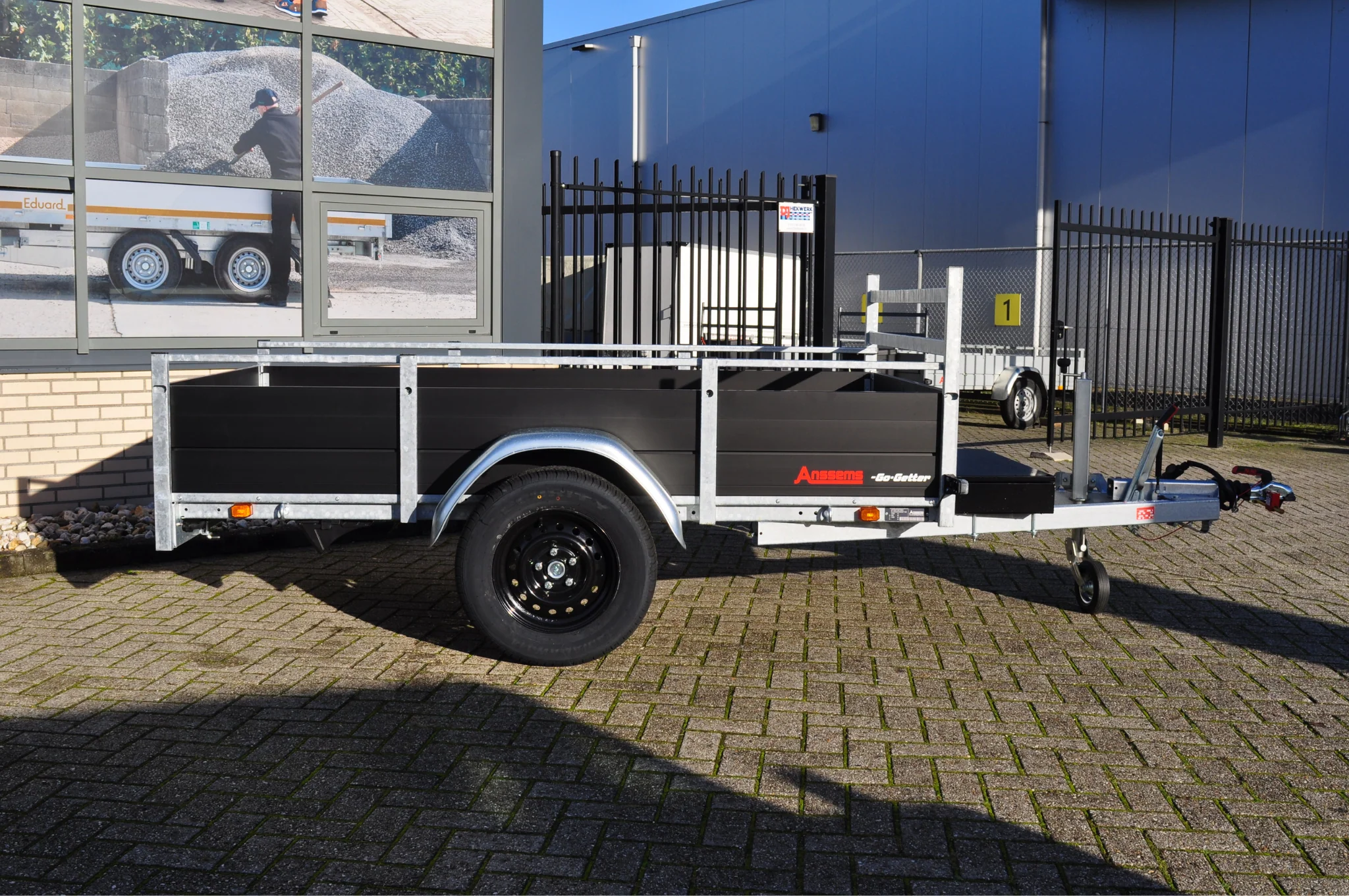 Anssems Go Getter bakwagen BSX 1350 - 251x130 cm - 1350 kg - geremd - black edition - Image 3