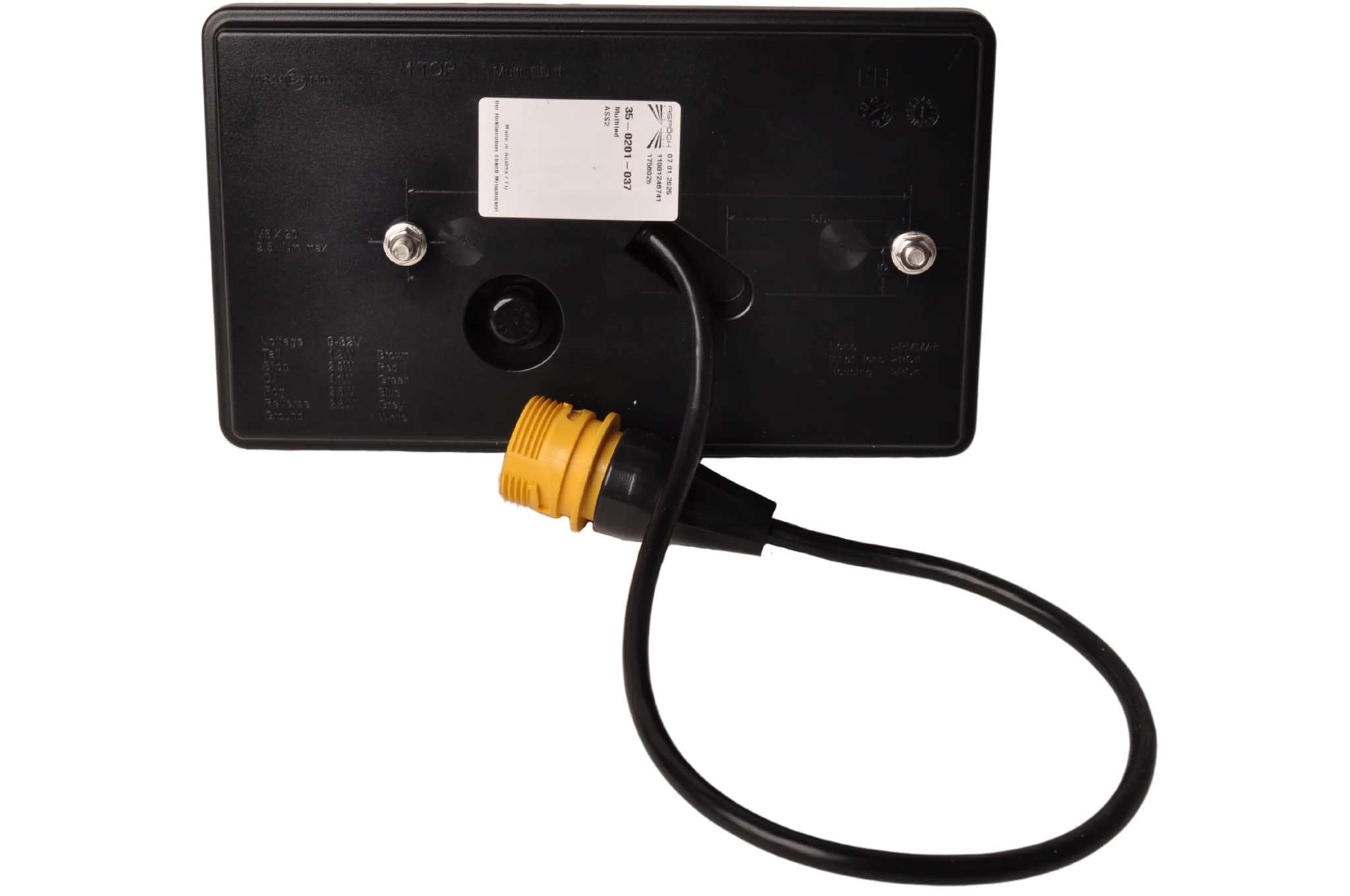 Achterlicht - Aspock MultiLED 2 - links - 240x140x35 mm - volledig LED - 7-polige ASS2 stekker - waterdicht - Image 6