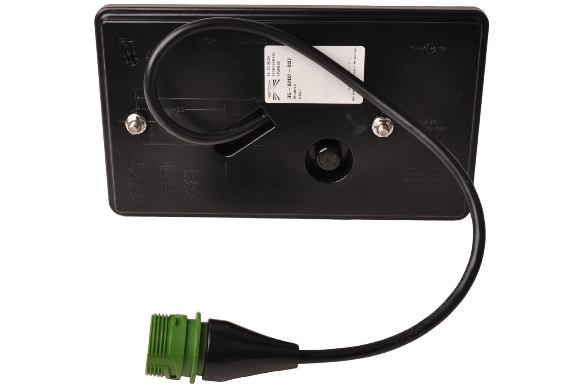 Achterlicht - Aspock MultiLED 2 - rechts - 240x140x35 mm - volledig LED - 7-polige ASS2 stekker - waterdicht - Image 6