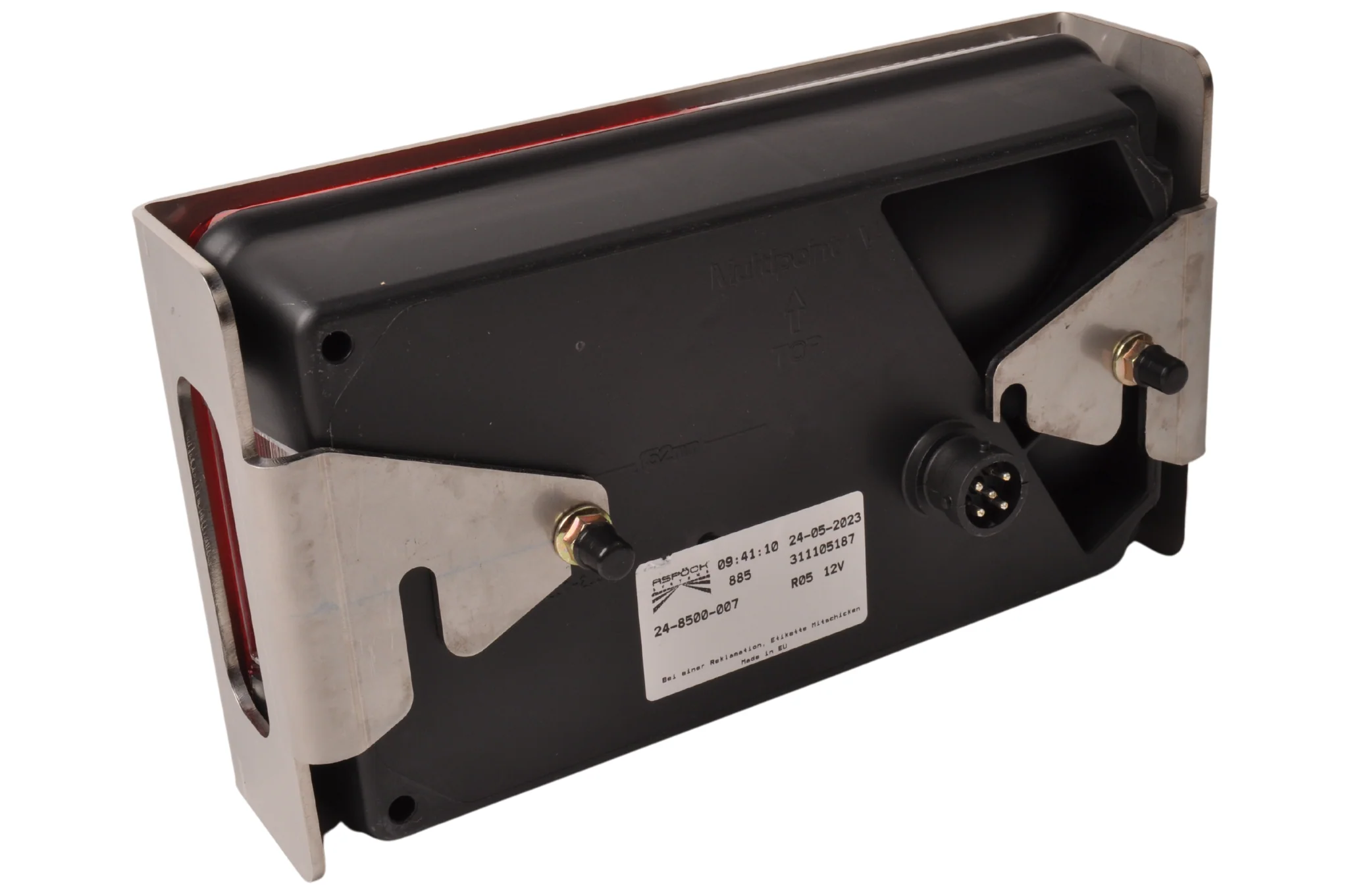 Beschermrek Aspock Multipoint 5 met vrije driehoek 245x140x65 mm - RVS materiaal - Image 7