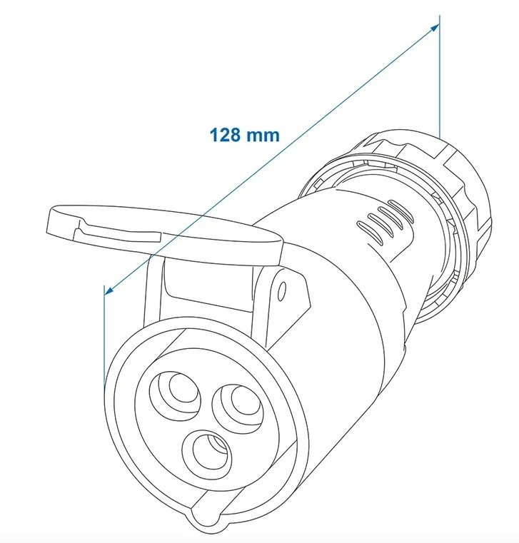 CEE contrastekker 16A - female - Image 6