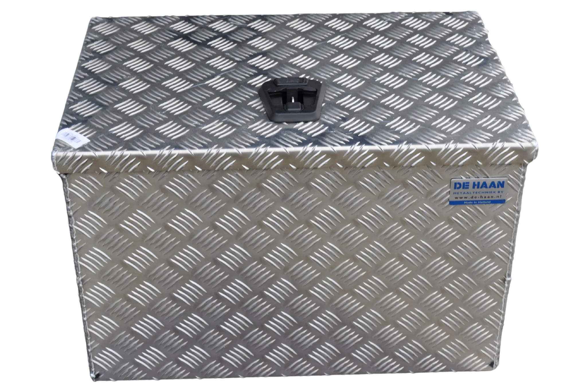 DE HAAN BOX OH - 600x400x400 mm - waterdichte en stofdichte aluminium traanplaat disselbak - voorzien van vlinderslot of t-sluiting - Image 6