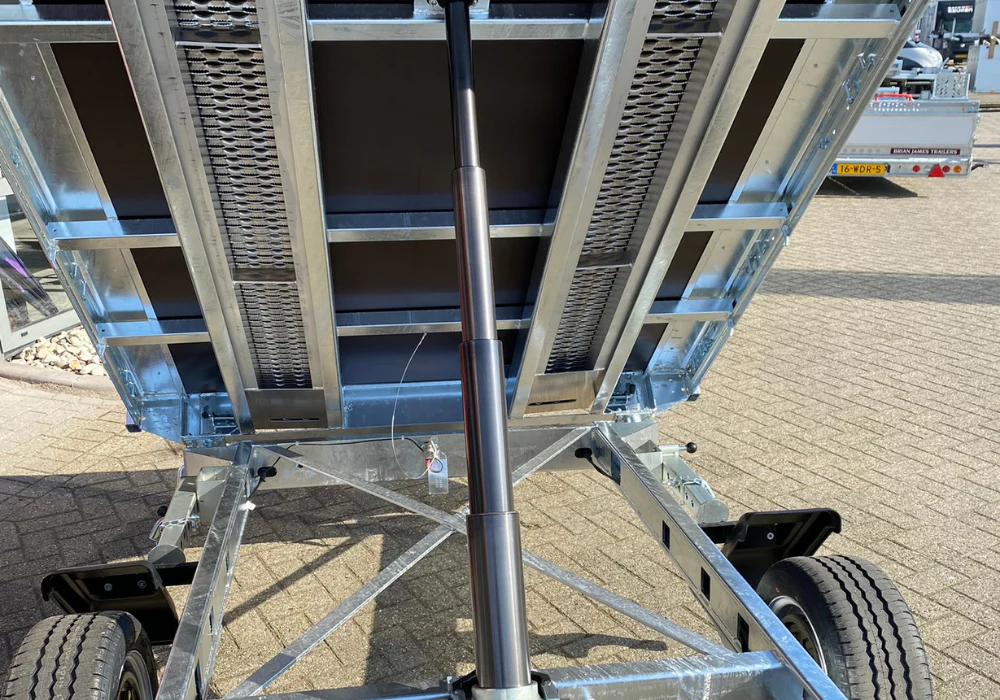 Eduard driezijdige kipper 3500 kg elektrisch extern laden & handpomp 330x180 cm - inclusief lichte en sterke aluminium oprijplaten & uitzetsteunen - Image 10