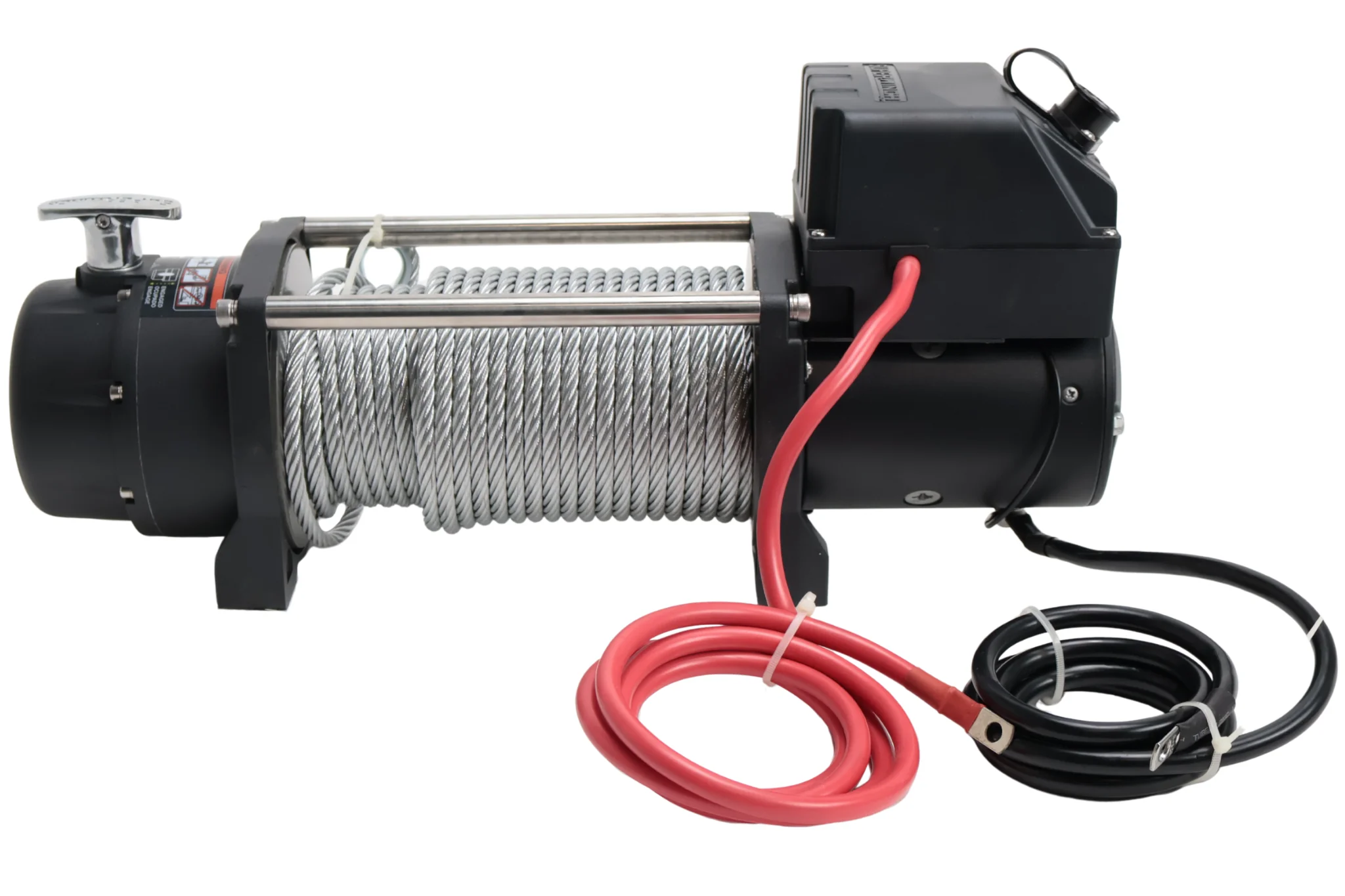 Elektrische lier 3500 kg - 28 meter staalkabel inclusief haak en kabelrollen - Image 3