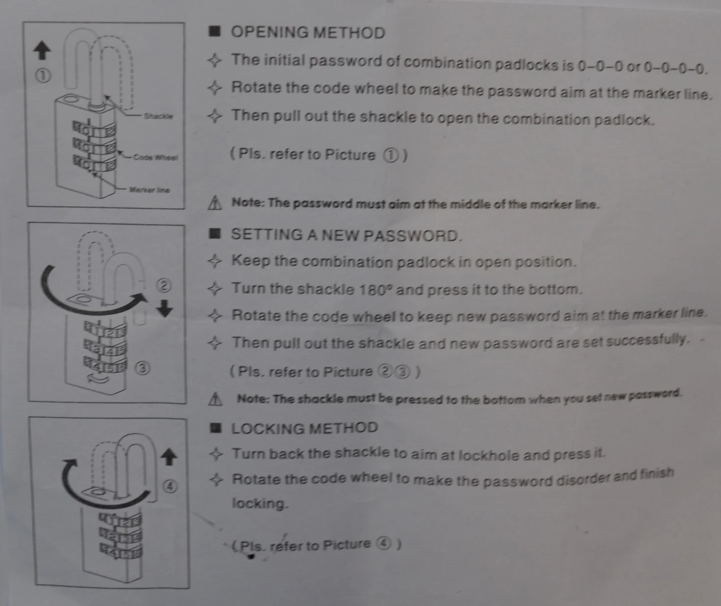 Hangslot met cijfercode - 4 cijfers - Image 6