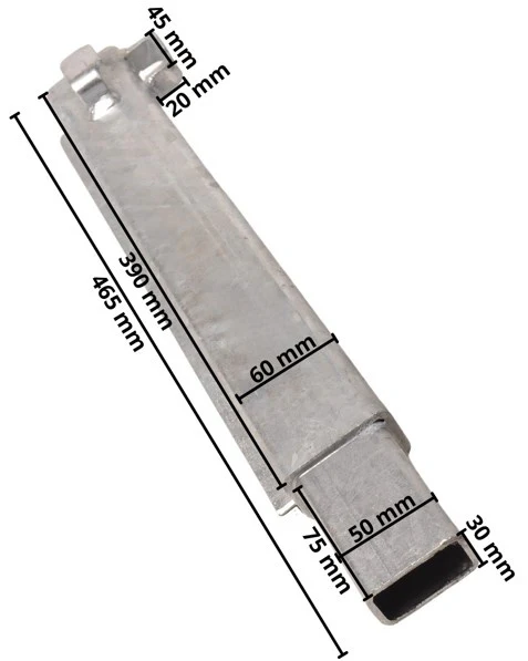 Hoekrong/ hoekpaal Eduard 40 cm linksachter rechtsvoor - Image 6