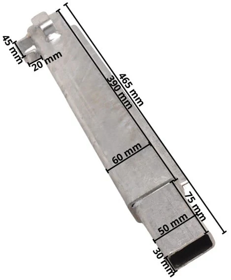 Hoekpaal/hoekrong Eduard 40 cm rechtsachter linksvoor - Image 6