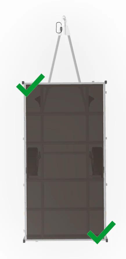 Hoekpaal/hoekrong Eduard 70 cm rechtsachter linksvoor - voor loofrekken en opzetborden - Image 6