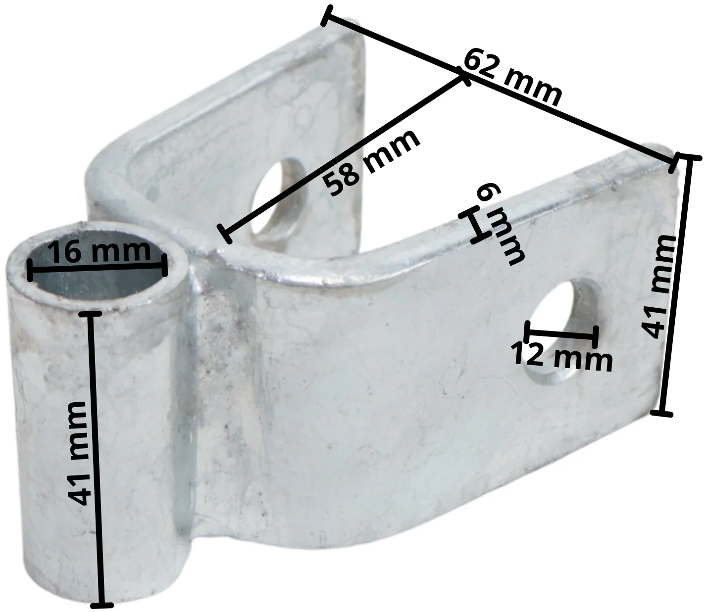 Kantelblok gegalvaniseerd  voor stelpijp 30x30 mm - Image 4