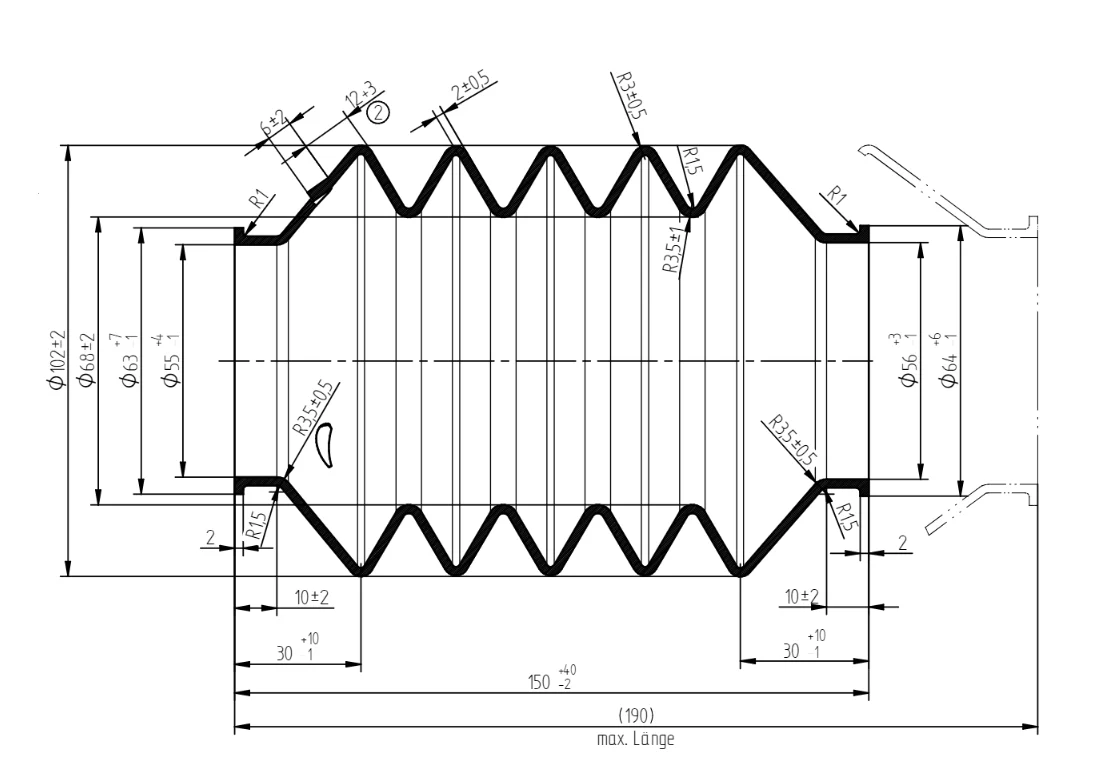 Knott stofhoes 55 mm - Image 5