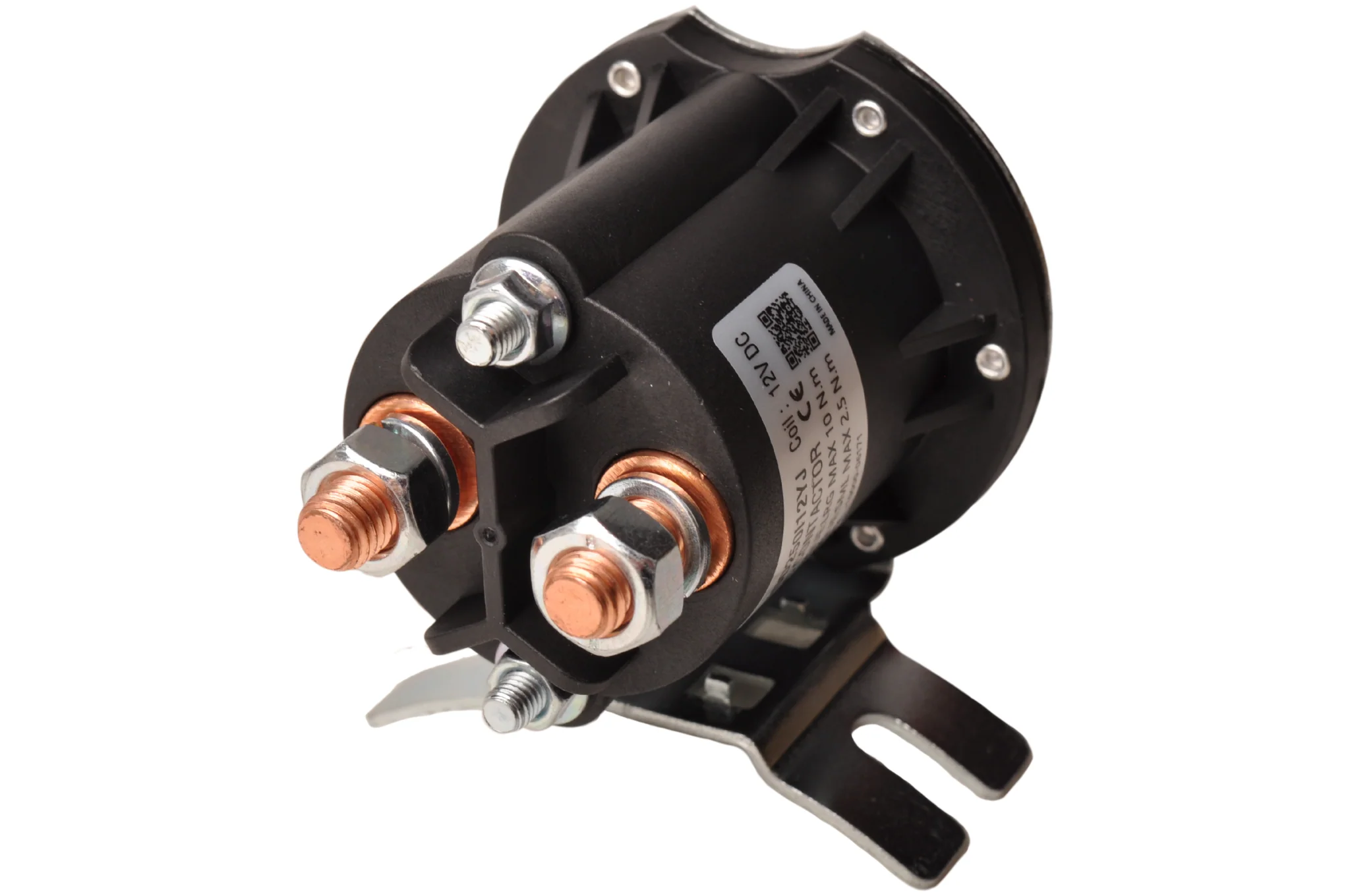 OMFB startrelais zwart voor hydrauliekpomp 12V - Image 3