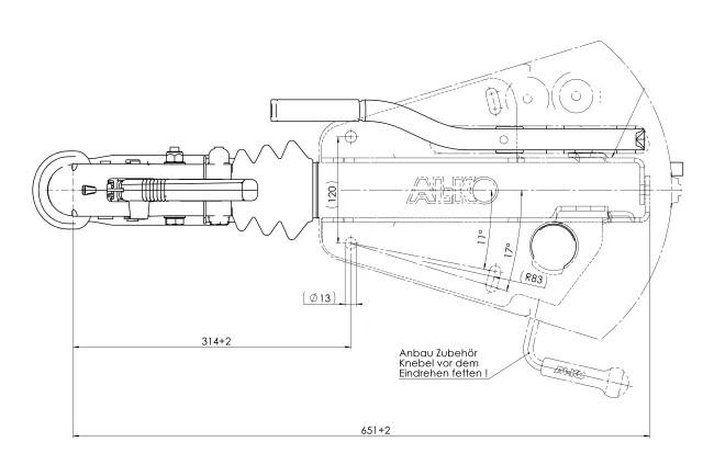AL-KO oplooprem aanhanger - 150V - maximaal trekvermogen: 1500 kg - V-dissel aansluiting - incl. neuswielklem - Image 9