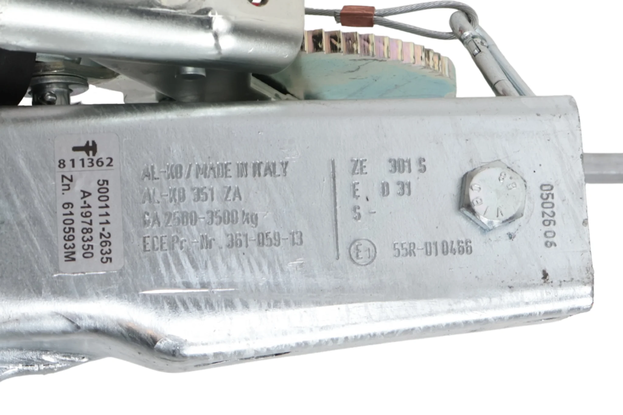 AL-KO oplooprem aanhanger - 351ZA - maximaal trekvermogen: 3500 kg - V-dissel aansluiting - Image 3