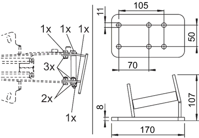 Oplooprem neuswielconsole voor de AL-KO 2.8VB / 1-C - Image 7