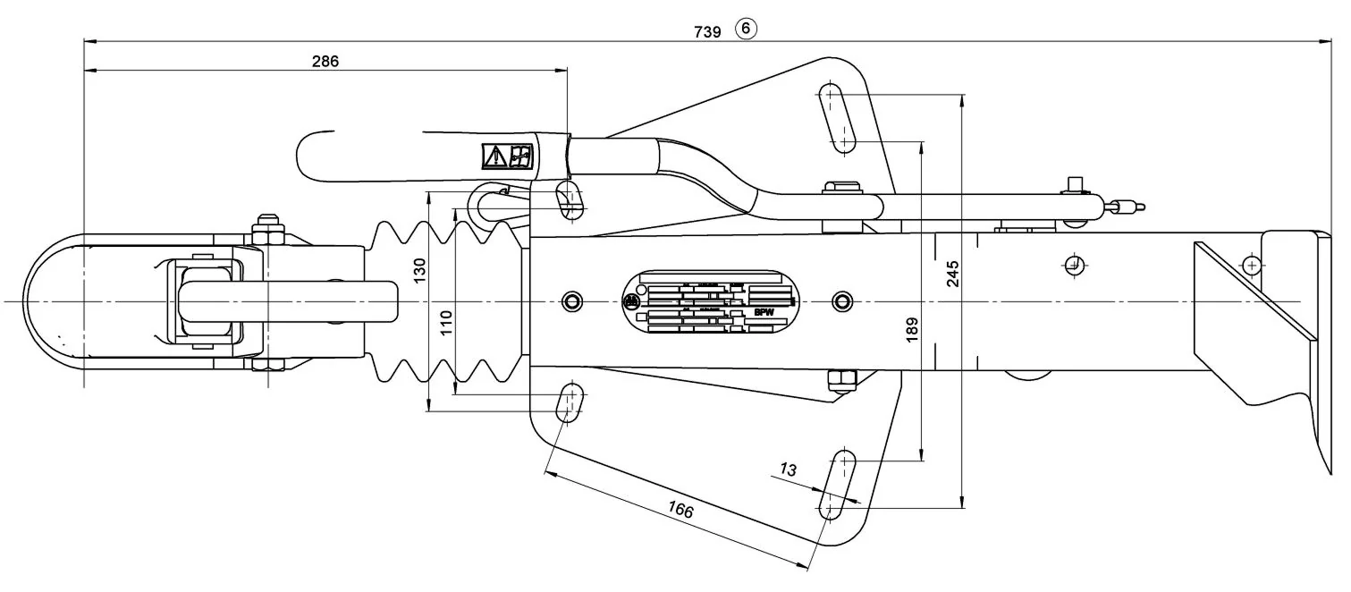 BPW oplooprem aanhanger - ZAF 2,0-3 - maximaal trekvermogen: 2000 kg - bovenbouw - incl. neuswielconsole - Image 9