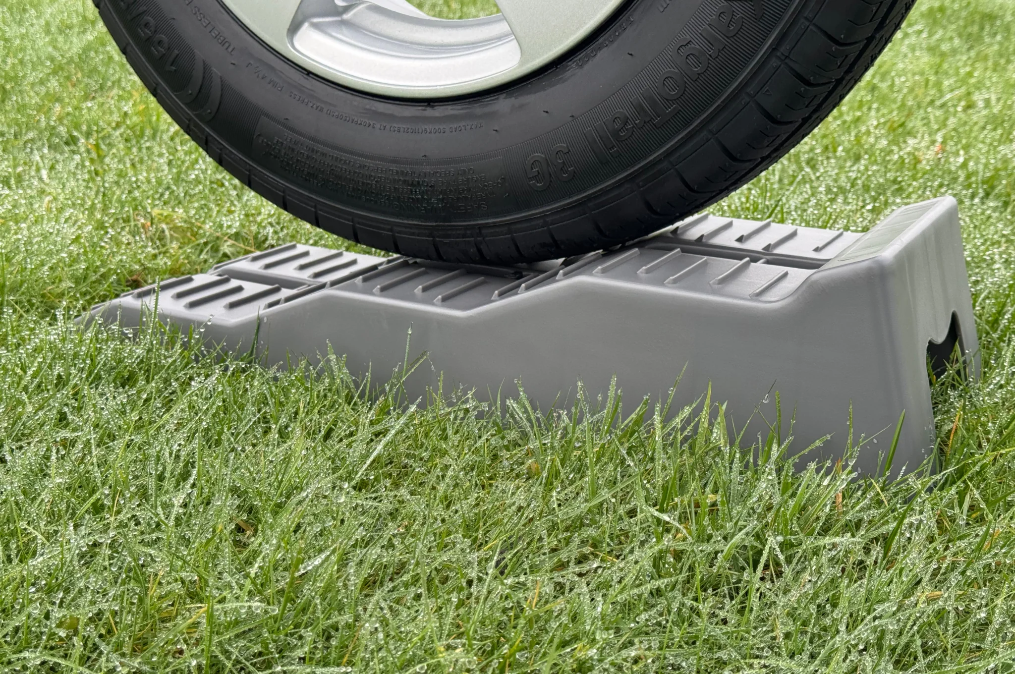 Set van 2 grijze oprijblokken/ leveller - 565x200x130 mm - 5000 kg maximaal draagvermogen - Image 8