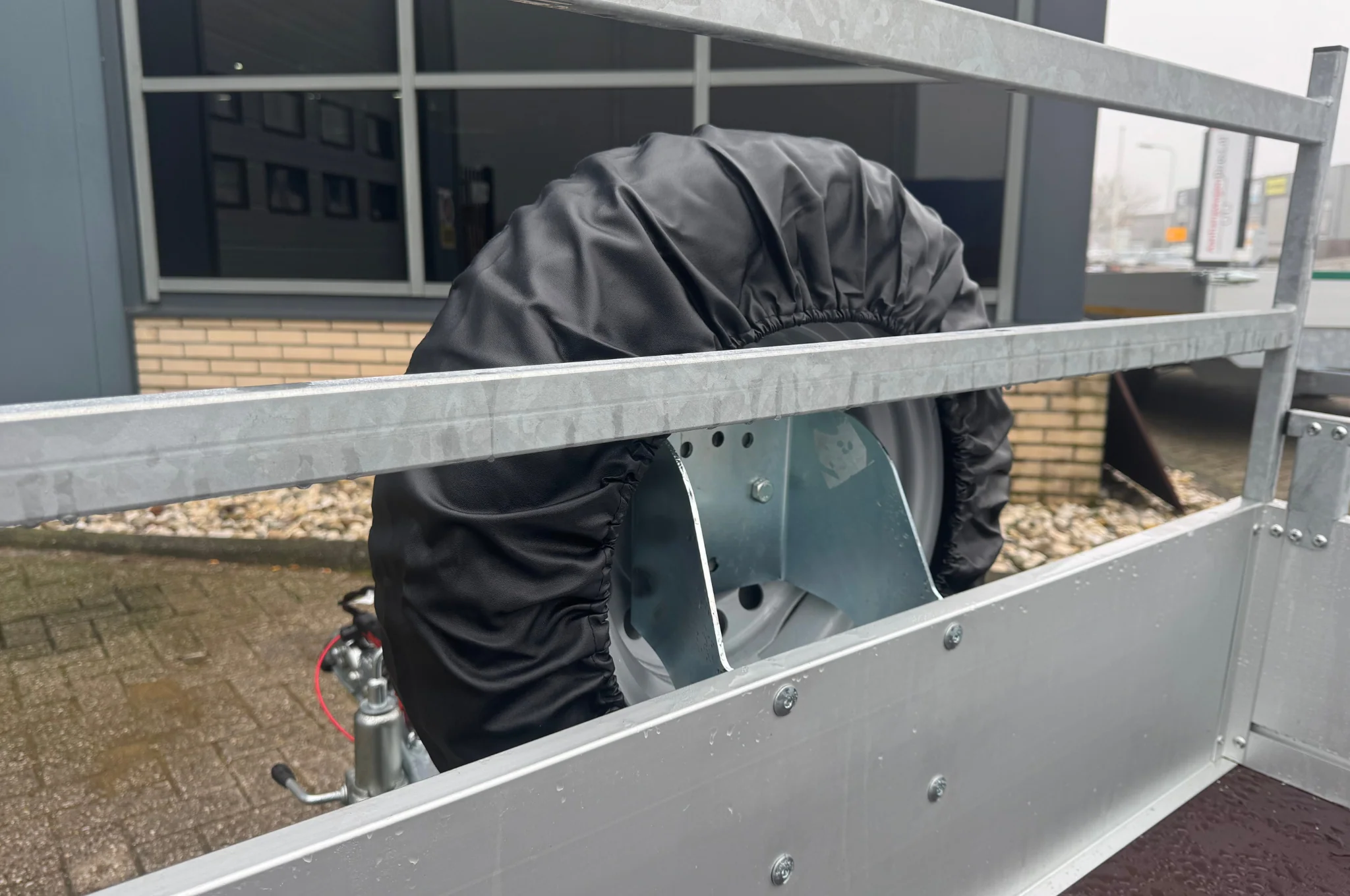 Zwarte reservewiel hoes - 13 inch - Ø58x21 cm - Image 6