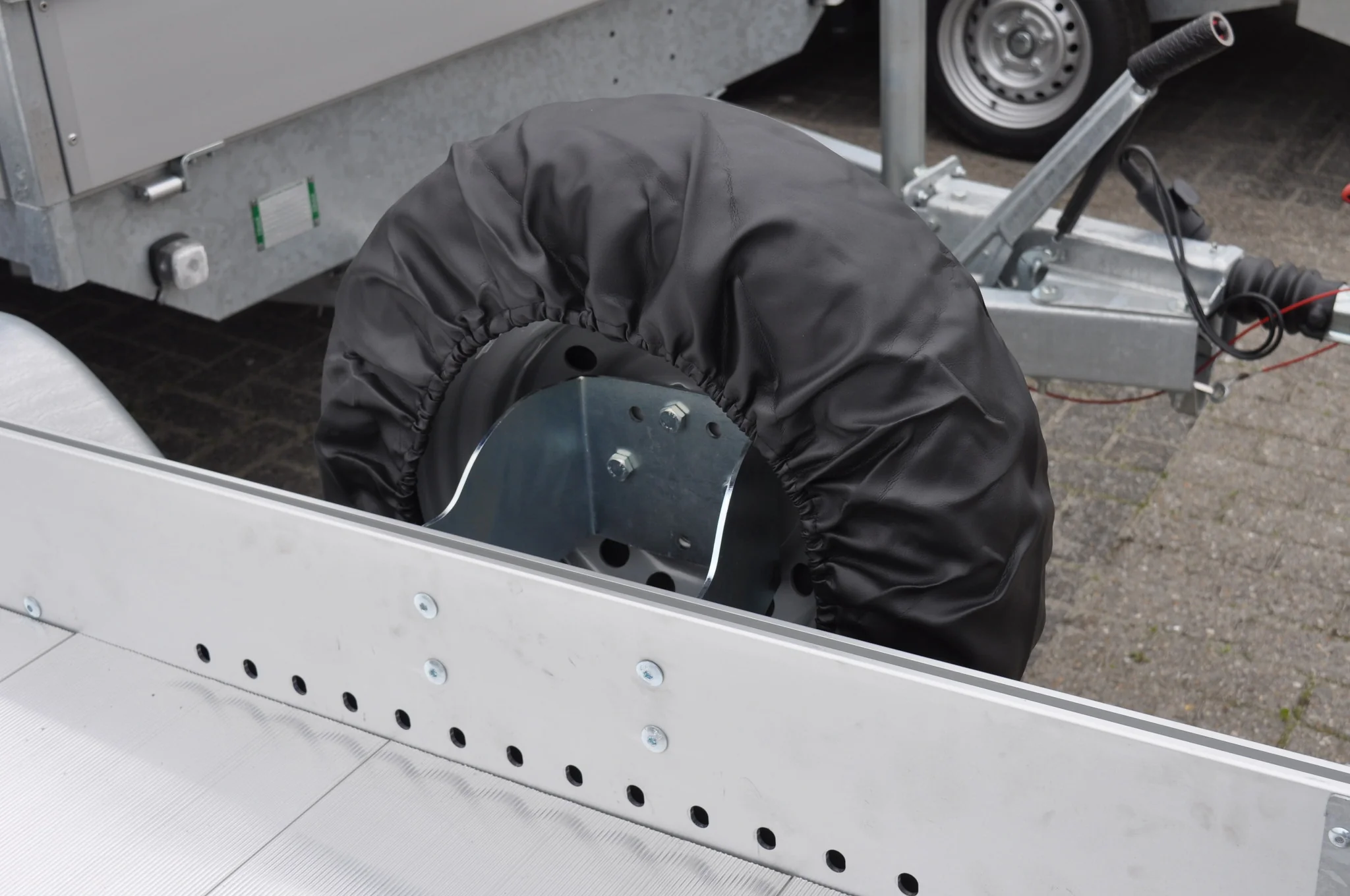 Zwarte reservewiel hoes - 14/15 inch - Ø65x21 cm - Image 4