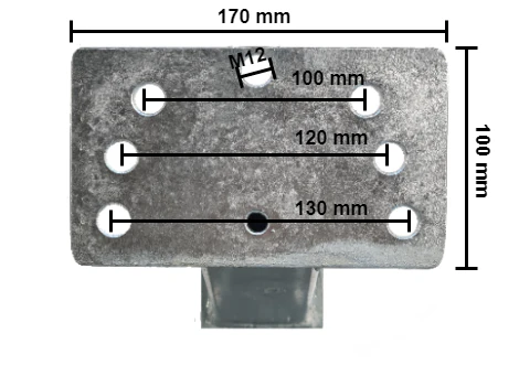 Reservewielhouder voor disselmontage - universeel - Image 11