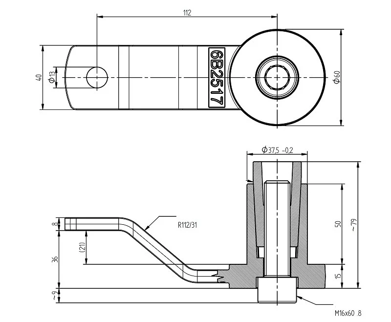 Knott steun voor schokbrekers - schroefbaar - Image 6