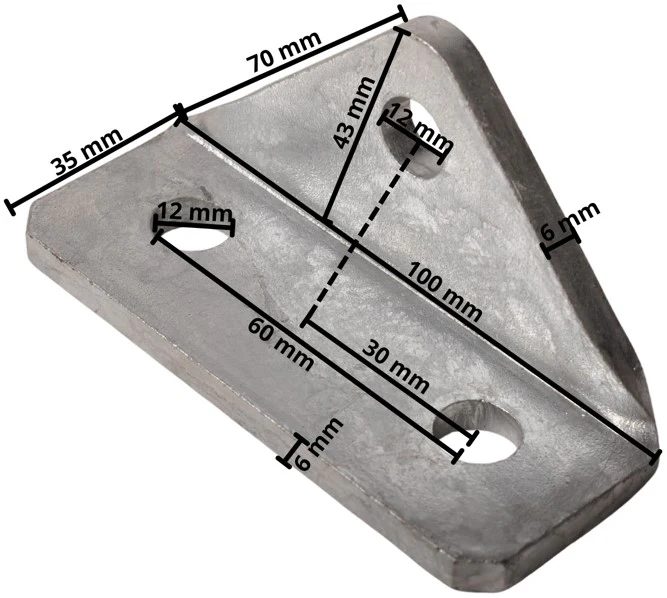 Schokbreker bevestigingsplaat - Image 5