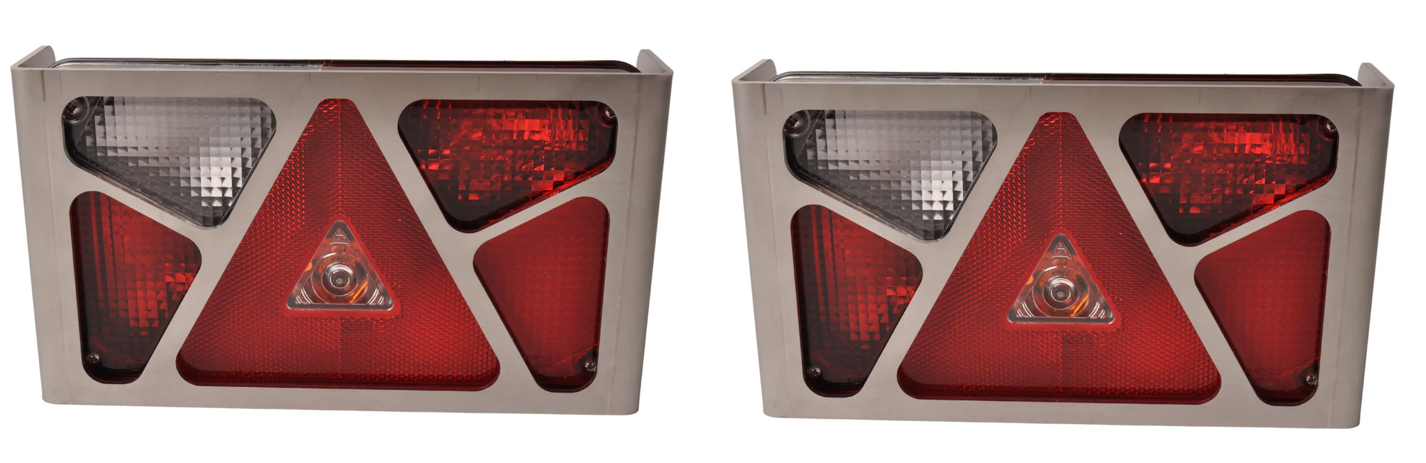 Set van 2 aanhanger achterlicht beschermrekken Multipoint 5 - 245x140x65 mm - RVS - Image 3