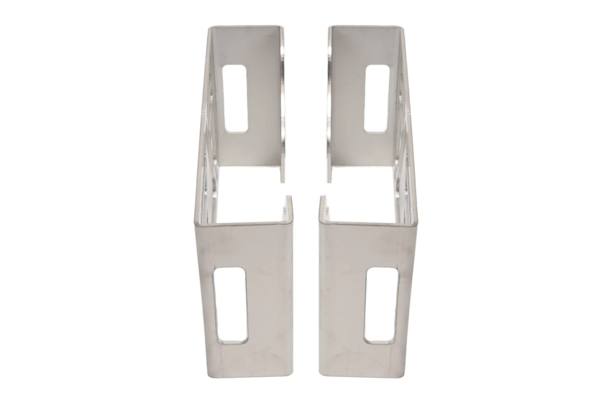 Set van 2 beschermrekken Multiled 4 - 253x141x63,7 mm - met vrije driehoek - RVS materiaal - Image 5