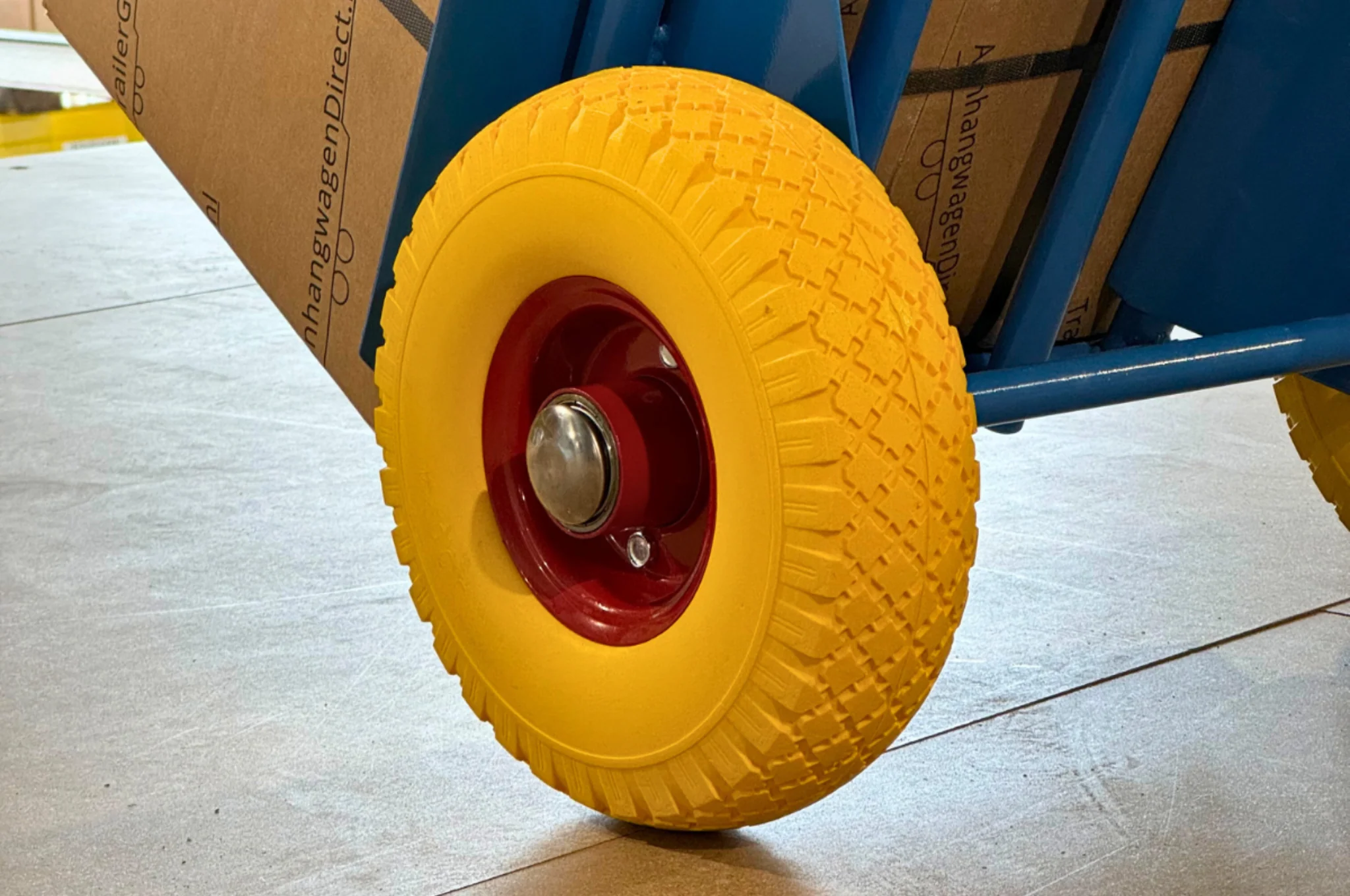 Set van twee premium 3.00-4 steekwagenwielen - anti lek - naafdiameter: 20 mm - naaflengte: 75 mm - Image 4