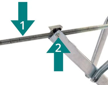 Spindelblok 20-17mm voor Al-ko uitdraaisteun 35786410 - Image 8