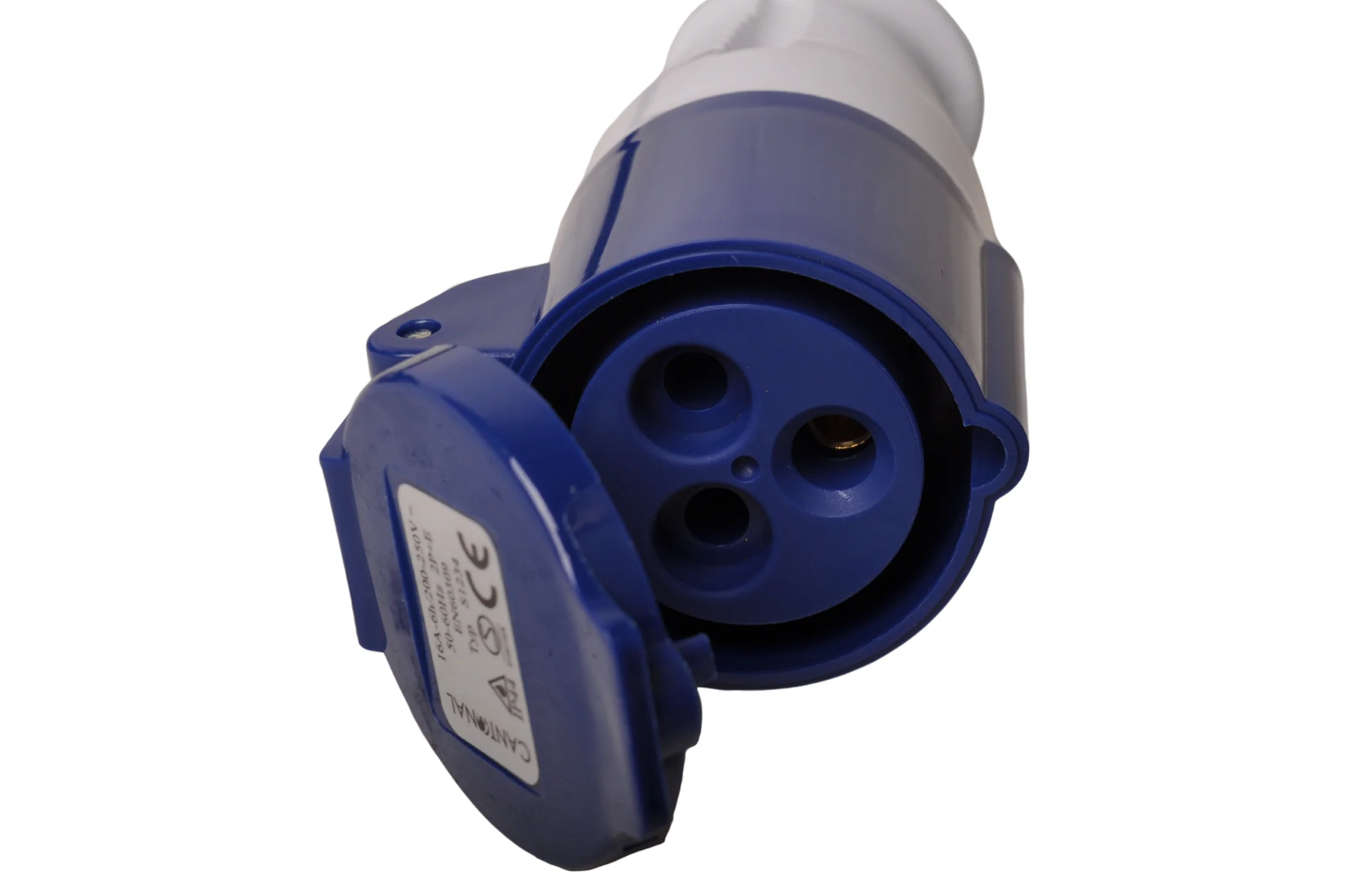 Verloopkabel 23 cm van schuko naar CEE contrastekker - Image 3