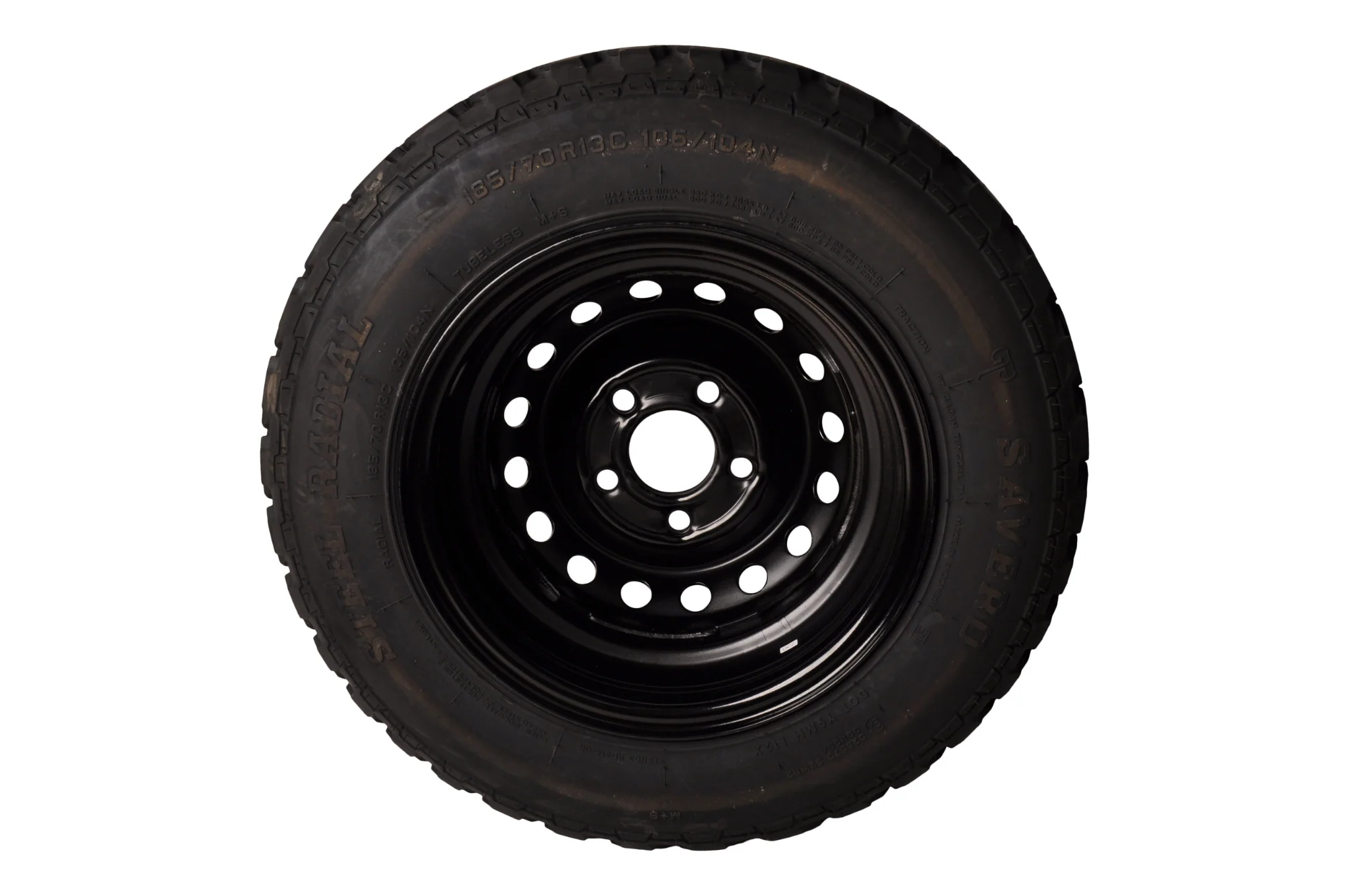 Compleet aanhanger wiel - 185/70R13C - offroad profiel - zwarte velg - steekmaat: 5x112 - draagvermogen: 950 kg - naafdiameter: 67 mm - Image 6